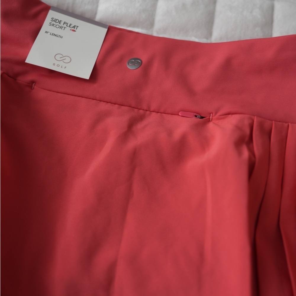 CALIA Women's 14” Side Pleat Golf Skort - Picture 5 of 10